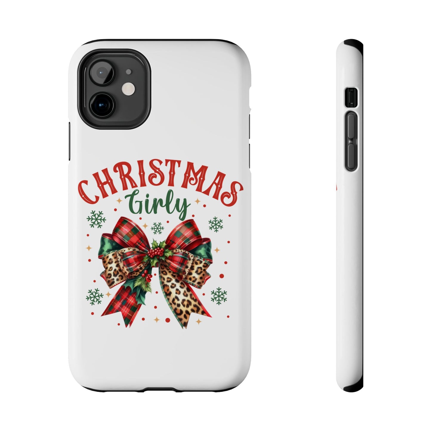 Christmas girly iPhone 16 Case, Christmas iPhone Cover, Festive Holiday Accessory, Cute Xmas Phone Protector, Winter Santa Tech