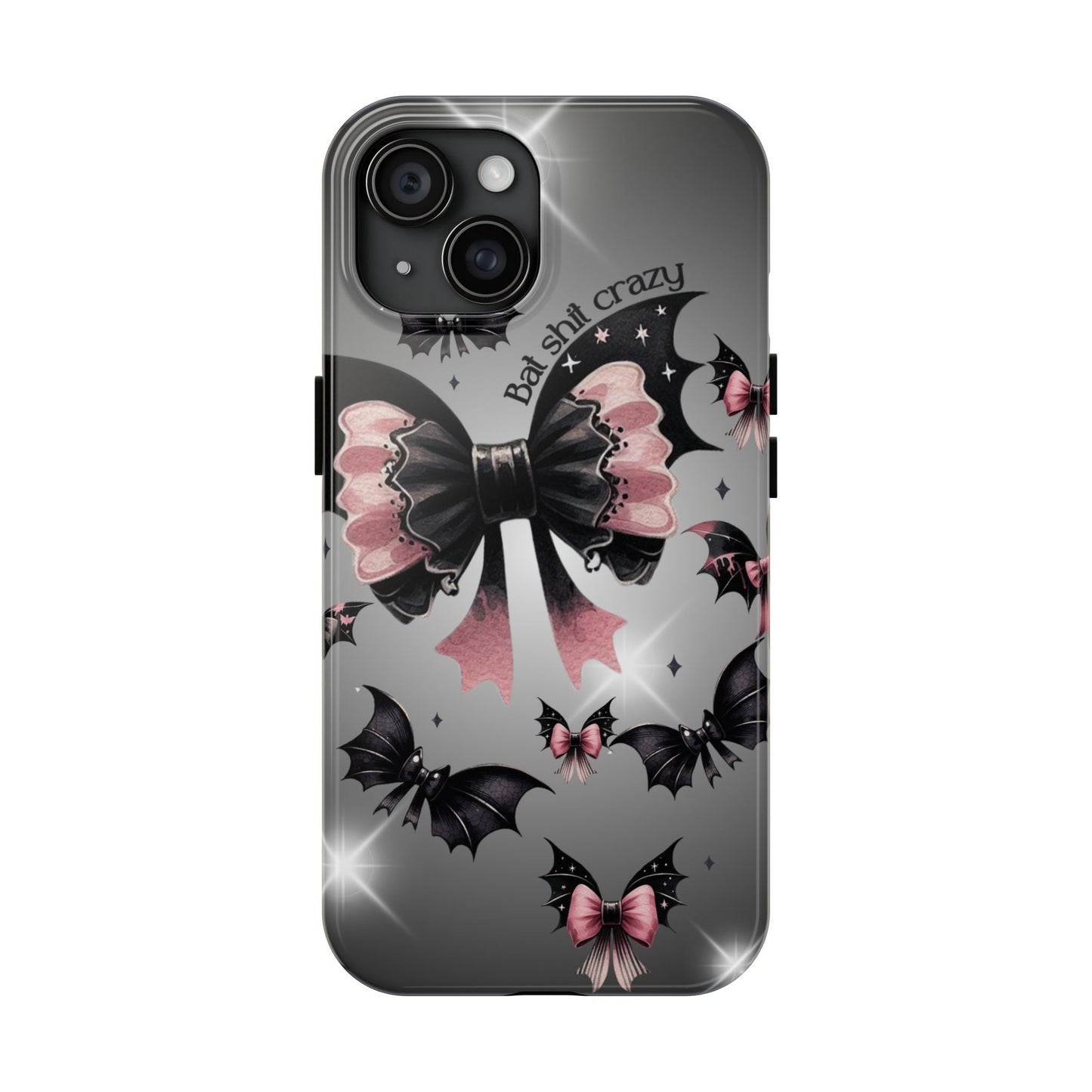 Bats & Bows Halloween themed iPhone case Models 11-15