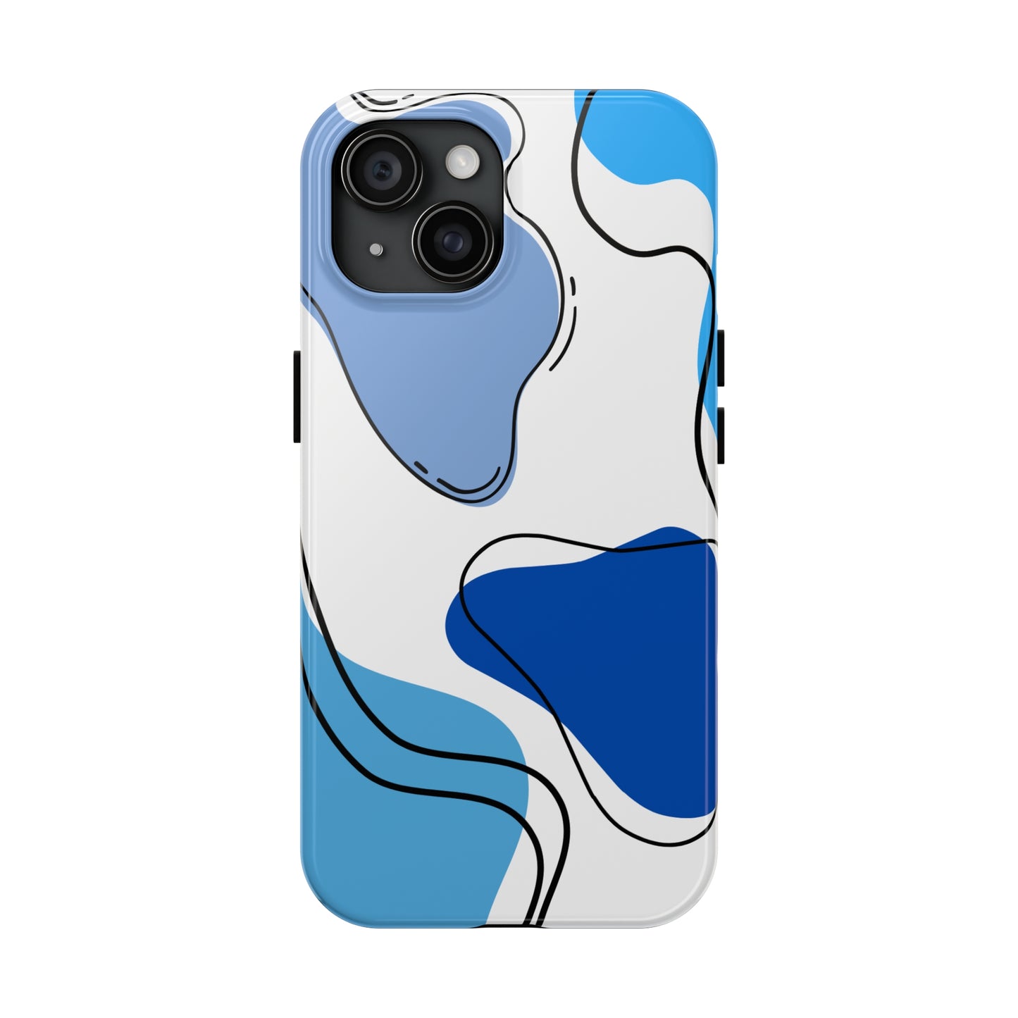 Blue Boho/ Tough iPhone Case/ Abstract