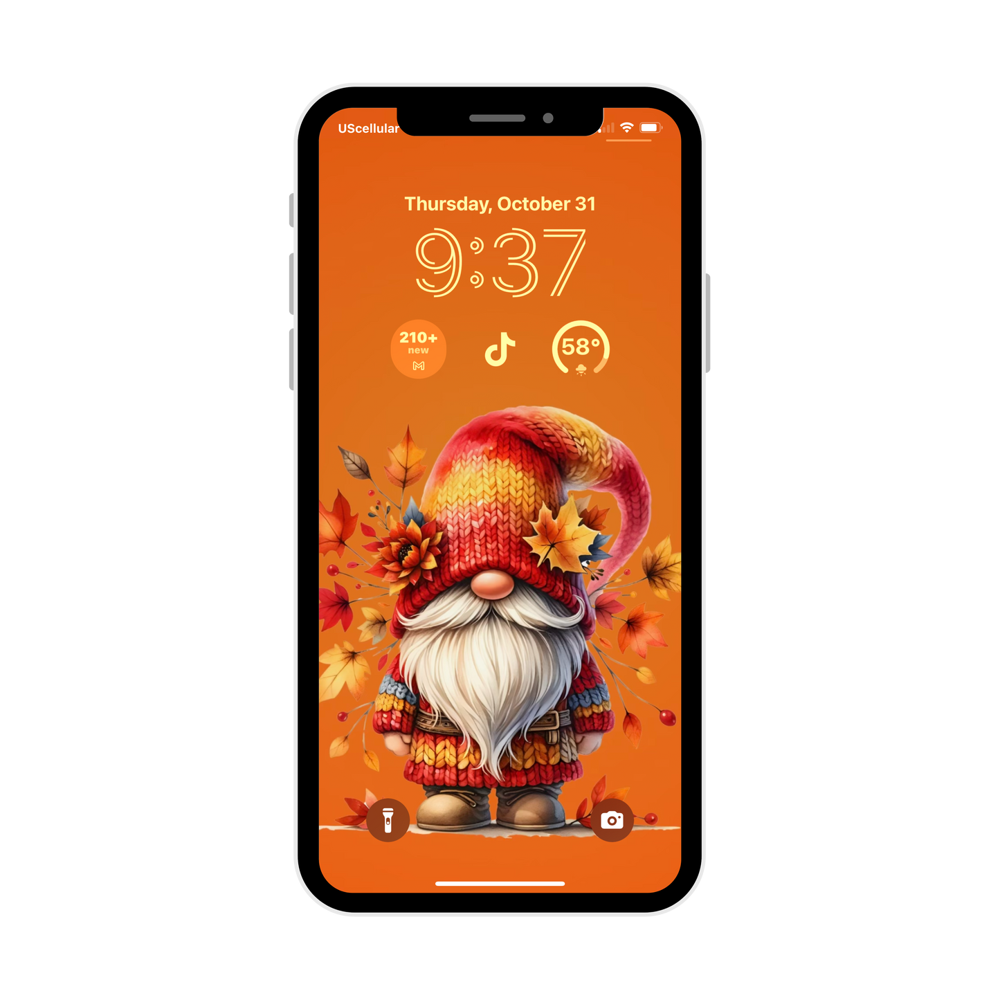 Sweater weather Gnome iPhone wallpaper iPhone lock screen art digital download