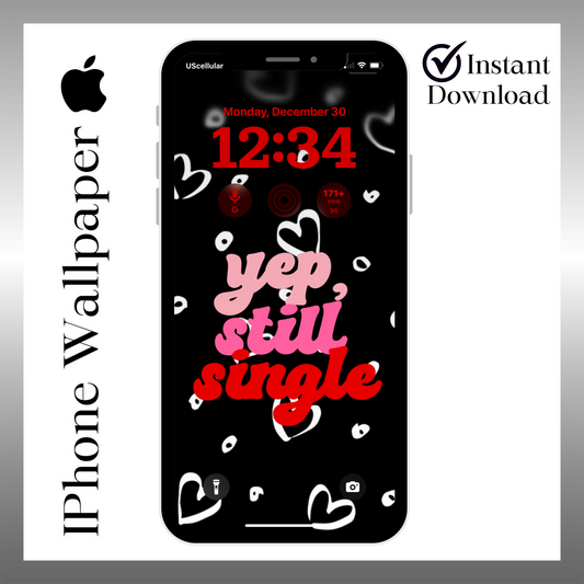 Valentines accessories-Self love-iPhone wallpaper iPhone lock screen art digital download