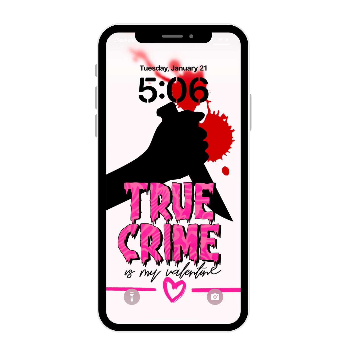 True crime Valentines-iPhone wallpaper iPhone lock screen art digital download