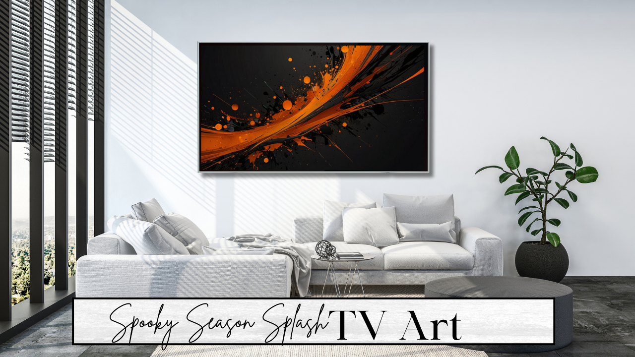 Spooky Season Splash digital TV wall Art