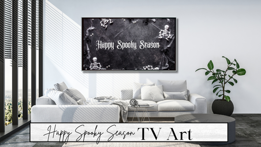 Happy Spooky Season digital TV wall Art