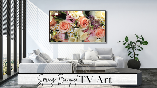 Spring Bouquet digital TV Wall Art