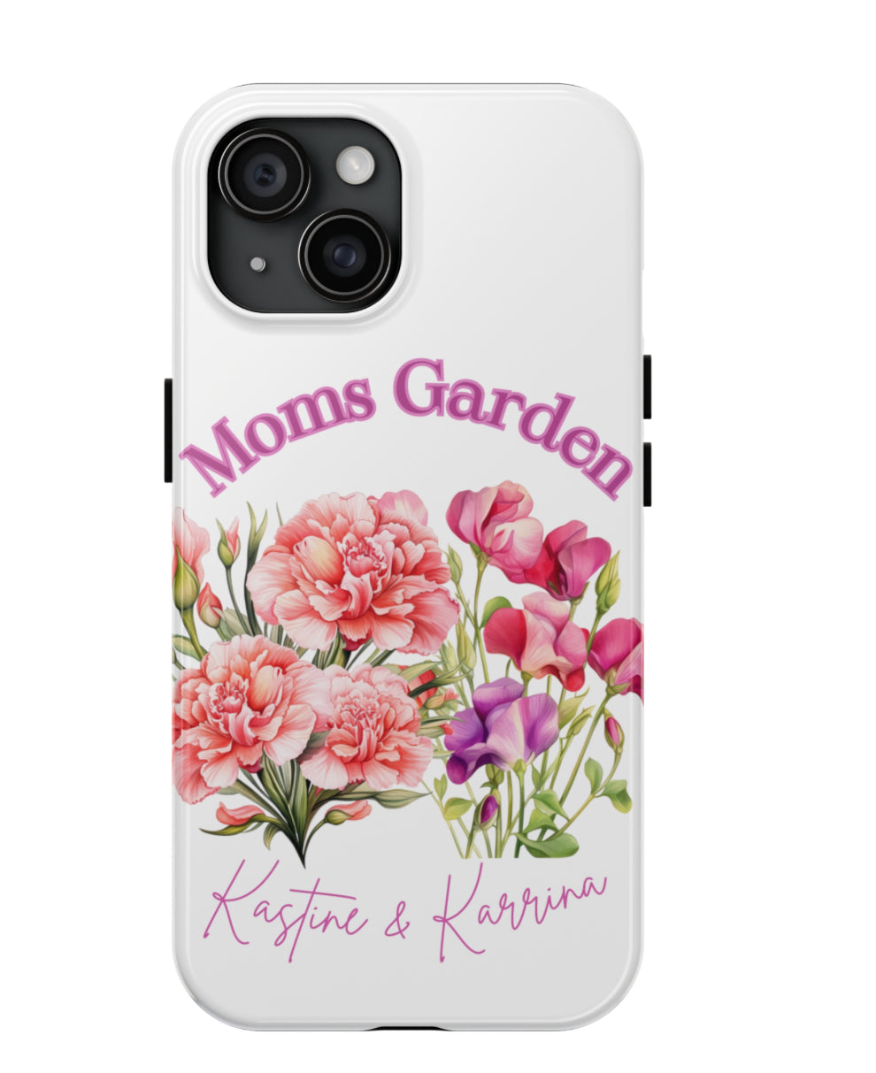 Custom "Moms Garden" personalized birth flower phone case Mother's Day gift