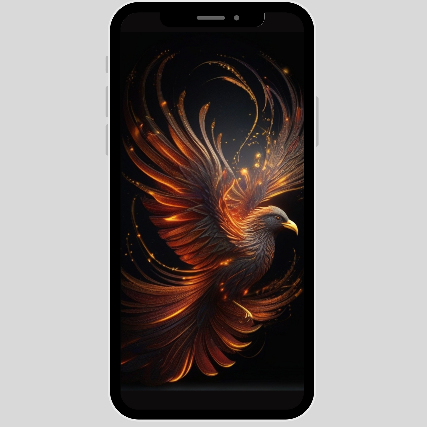 IPhone wallpaper/ Magical Phoenix/ instant download