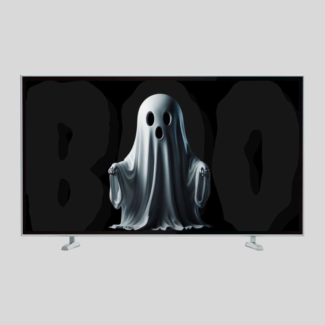 Boo Ghost digital TV wall Art