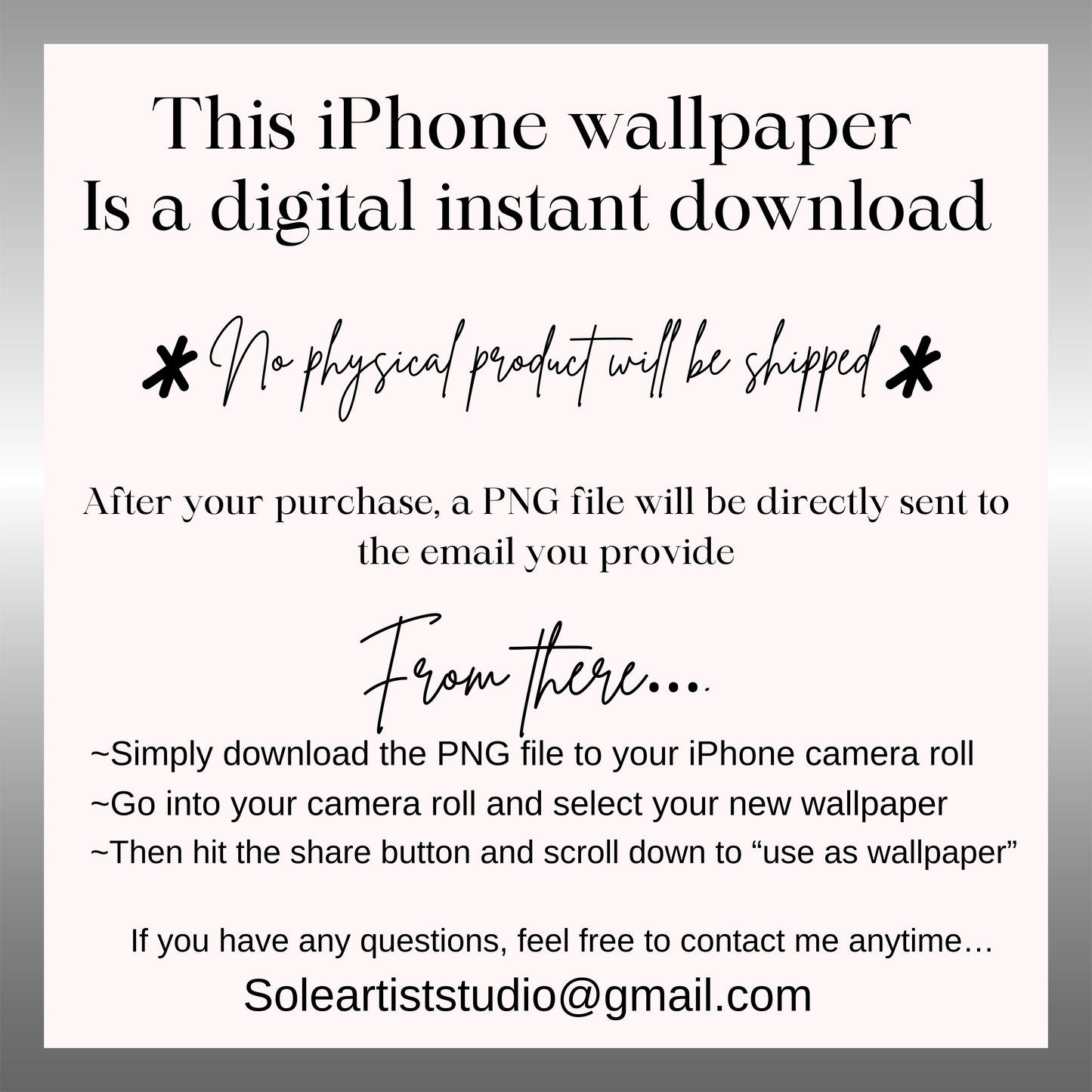 Custom nail tech phone wallpaper iPhone lock screen art digital download