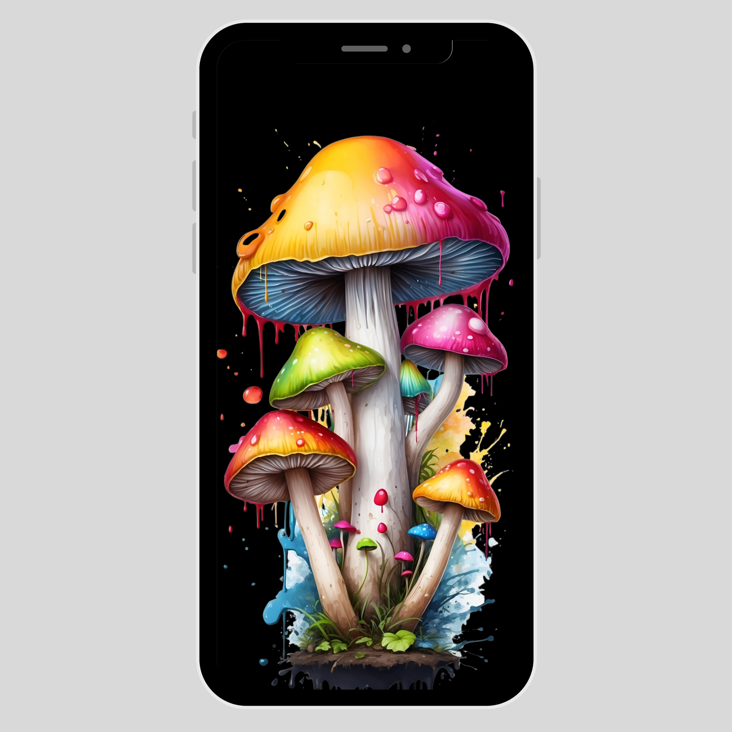 iPhone wallpaper magic mushroom digital download