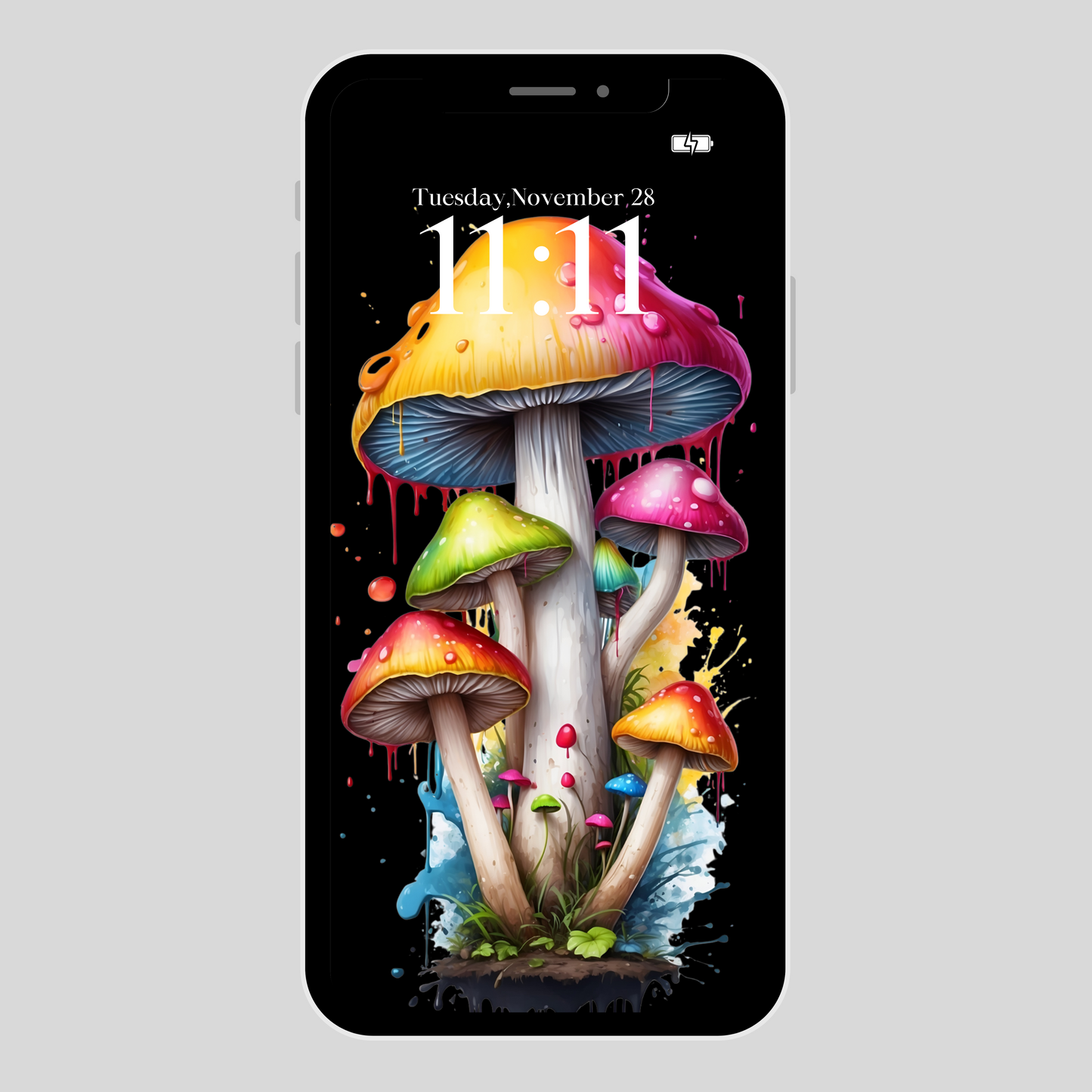 iPhone wallpaper magic mushroom digital download