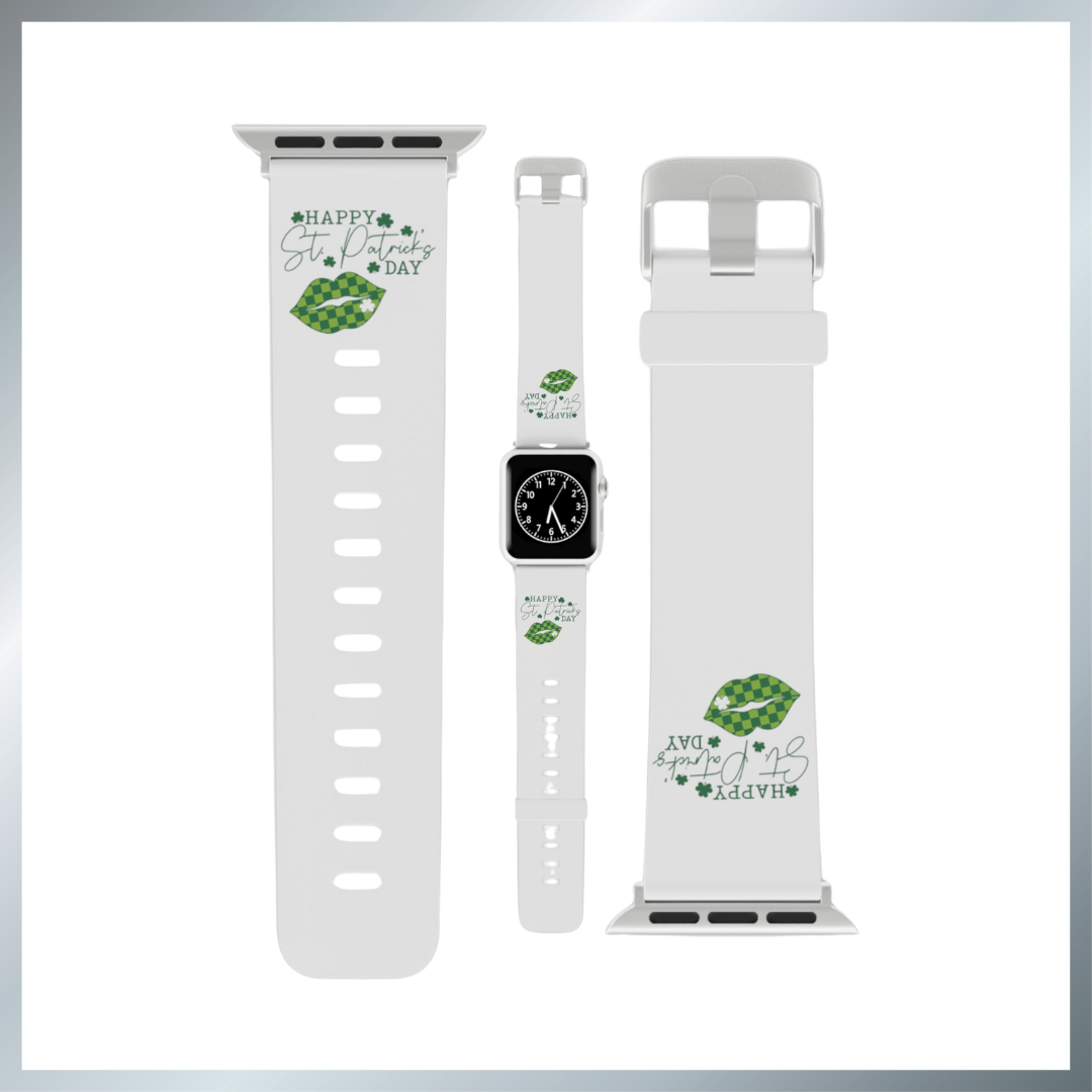 Happy St. Patrick's Day Watch Band for Apple Watch Series 1-9, SE and Ultra, 38-40mm/ 42-44mm