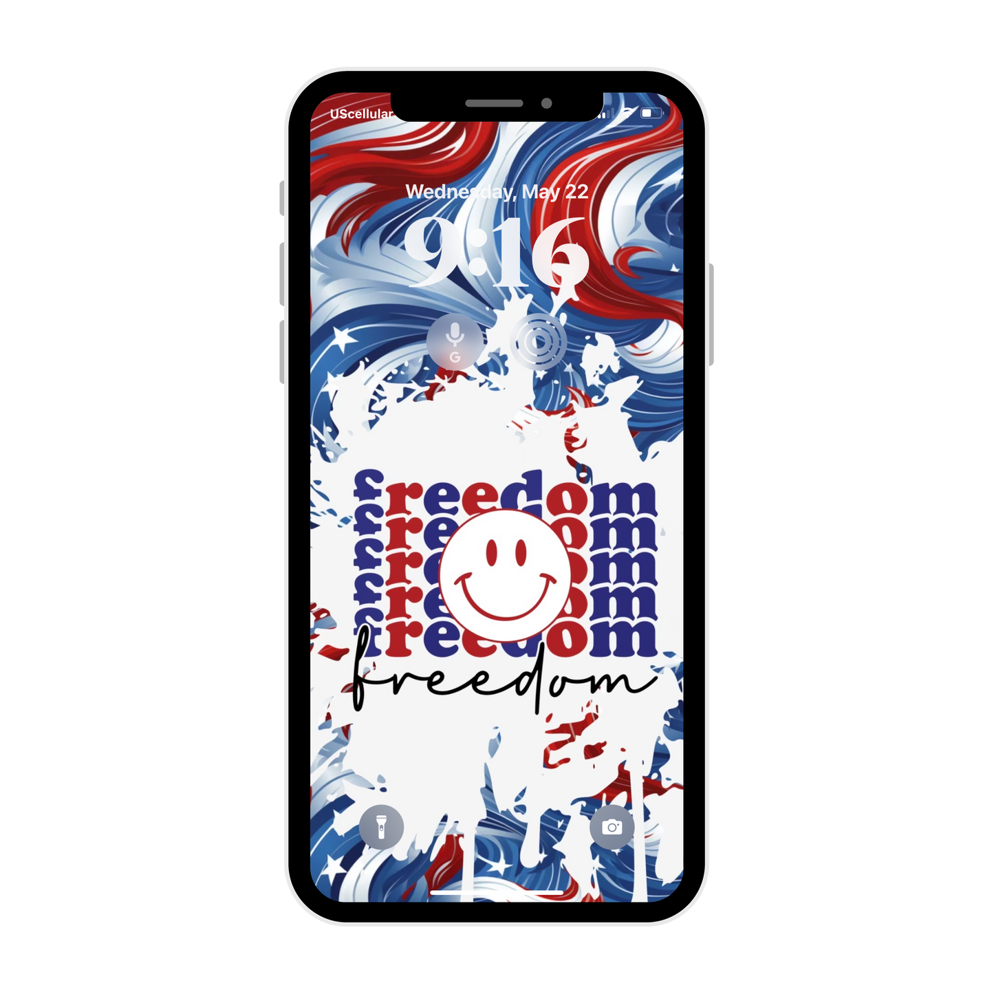 Memorial Day freedom phone wallpaper iPhone lock screen art digital download