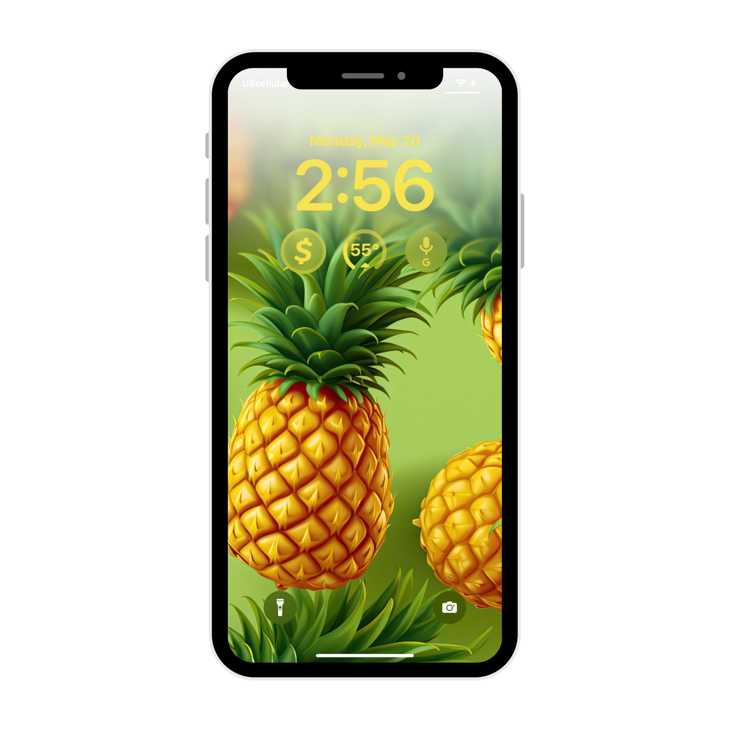 Pineapples phone wallpaper iPhone lock screen art digital download