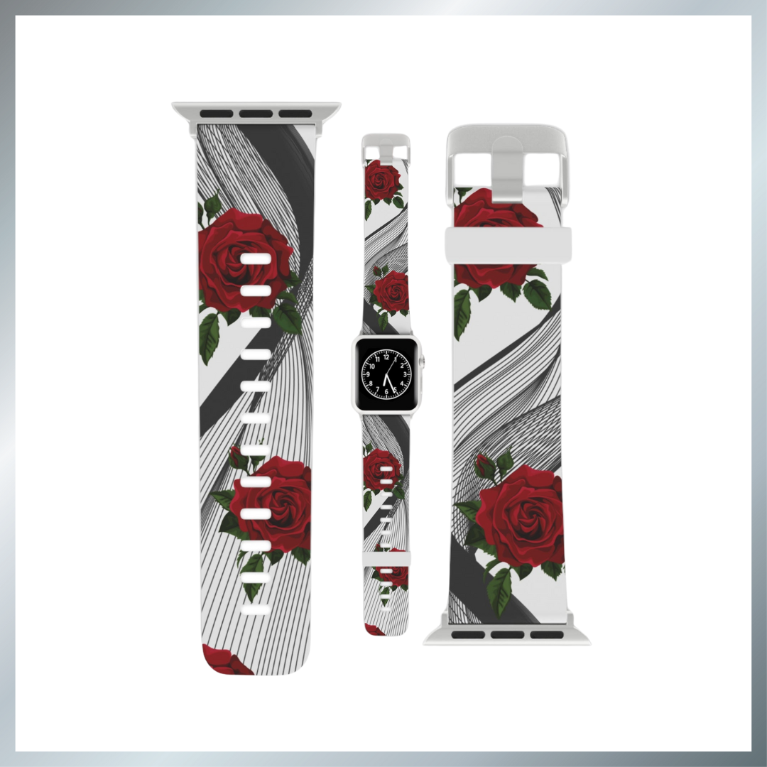 Roses are red Watch Band for Apple Watch Series 1-9, SE and Ultra, 38-40mm/ 42-44mm