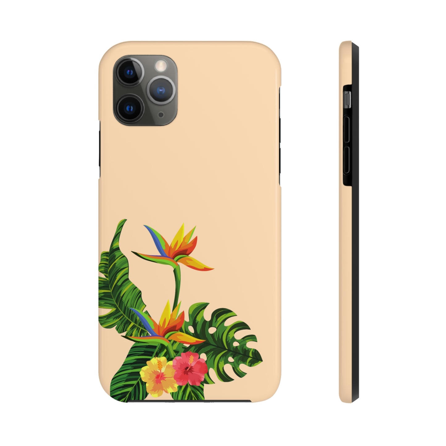 Tropical vibes floral iPhone case