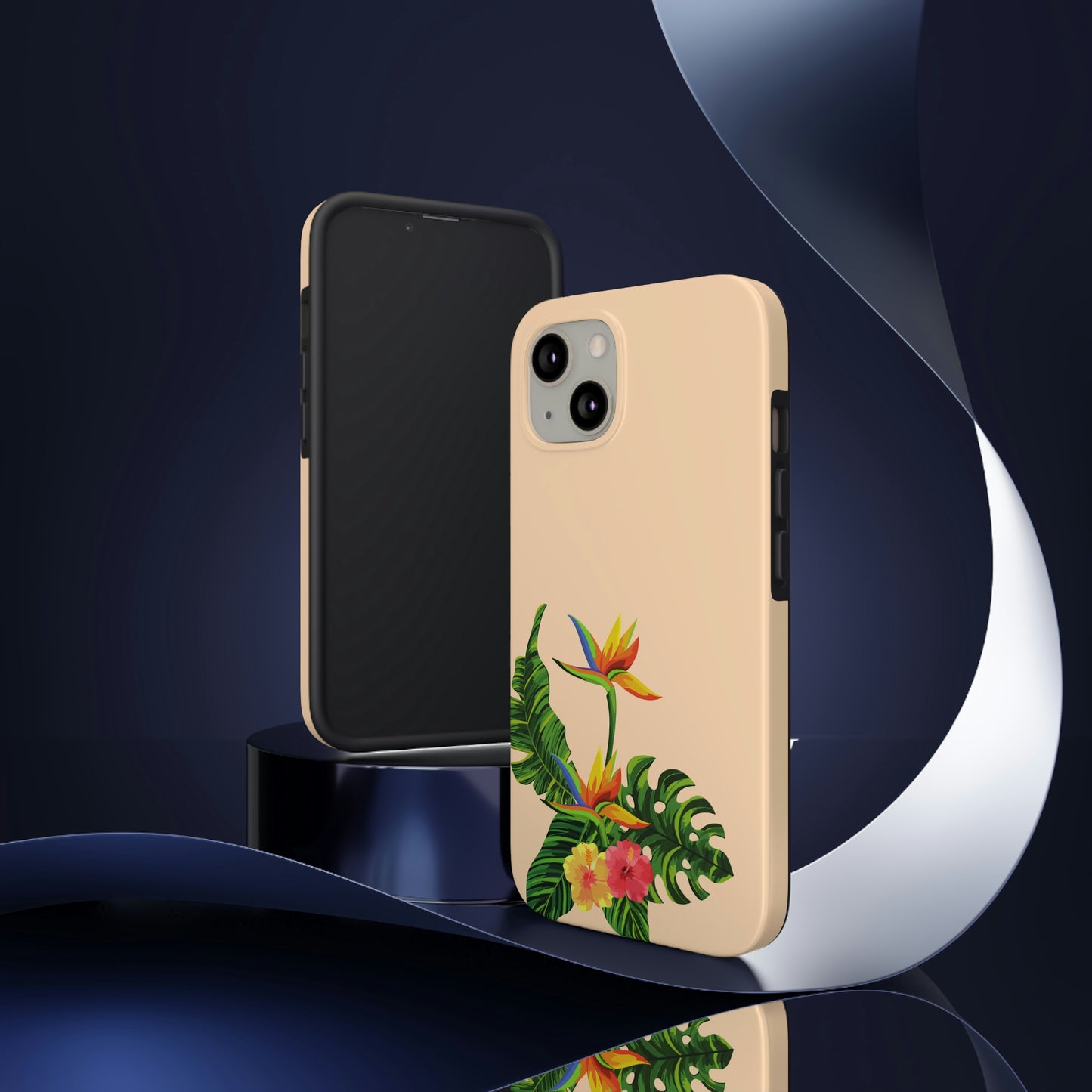 Tropical vibes floral iPhone case