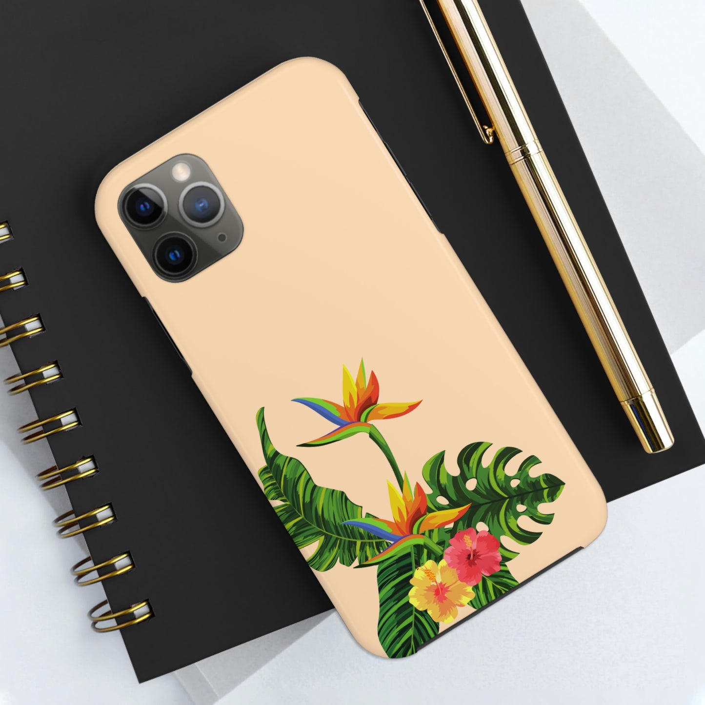 Tropical vibes floral iPhone case