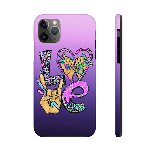 Nail tech, LOVE/ Tough iPhone Case/ Occupational/ iphone accessories