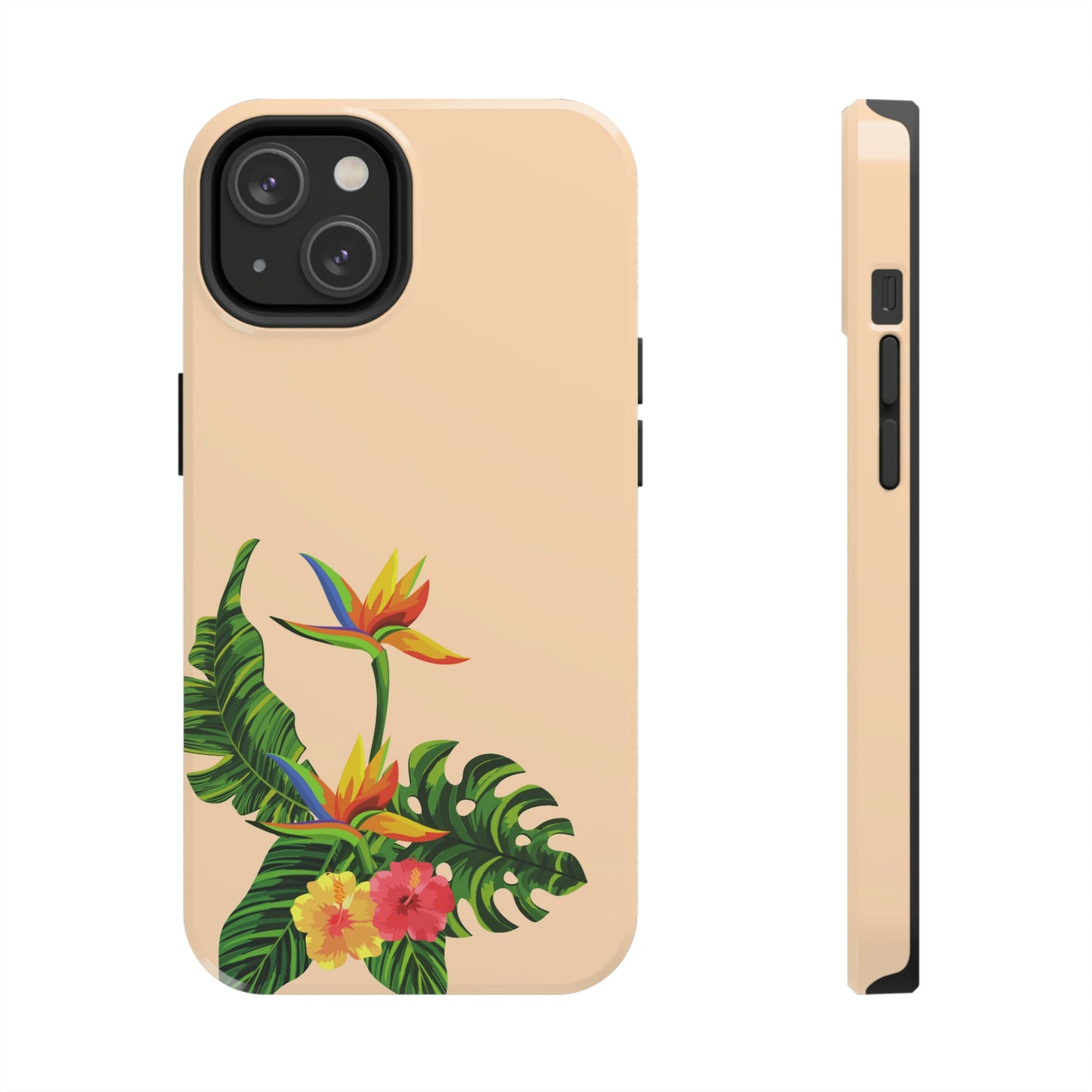 Tropical vibes floral iPhone case