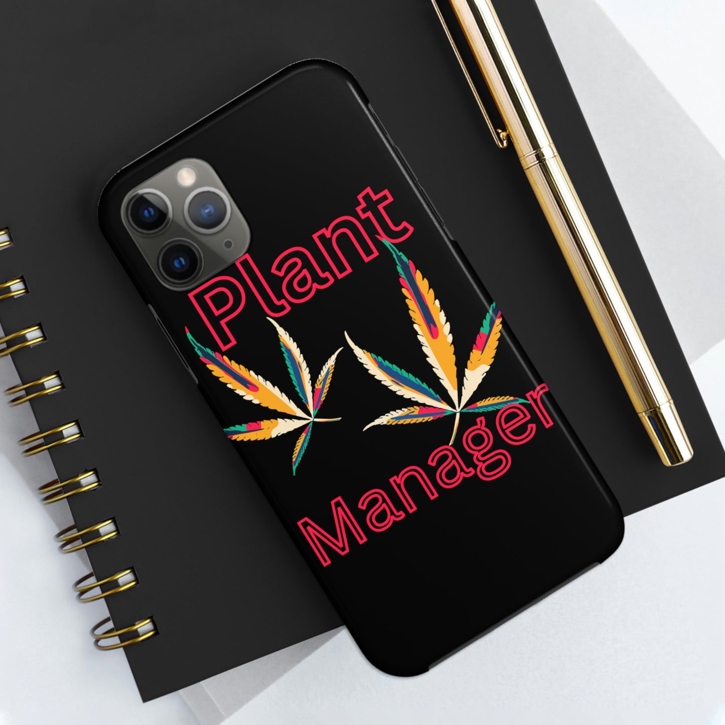 Plant manager/ black Tough IPhone Cases, Case-Mate